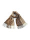 Verde 06-1027 Women's Wool Scarf Taupe