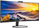 Philips 34E1C5600HE/00 VA Monitor 34" QHD 3440x1440 με Χρόνο Απόκρισης 4ms GTG