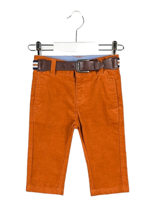 Kids Trousers Fabric Tabac Brown
