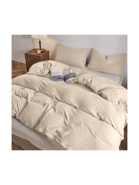 Lino Home Moderna Set Față de Pernă Bej 50x70cm.