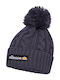 Ellesse Jaida Beanie Cap with Braid Navy Blue