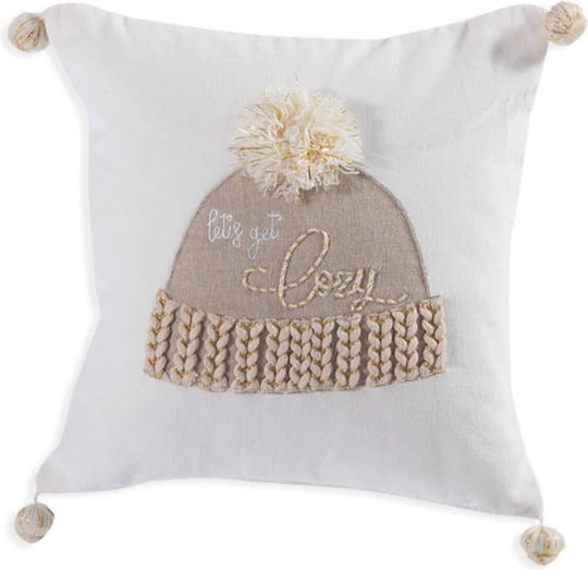 Nef-Nef Homeware Christmas Decorative Pillow Chiara Square Grey 45x45cm