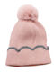 Verde 12-0327 Knitted Beanie Cap Pink