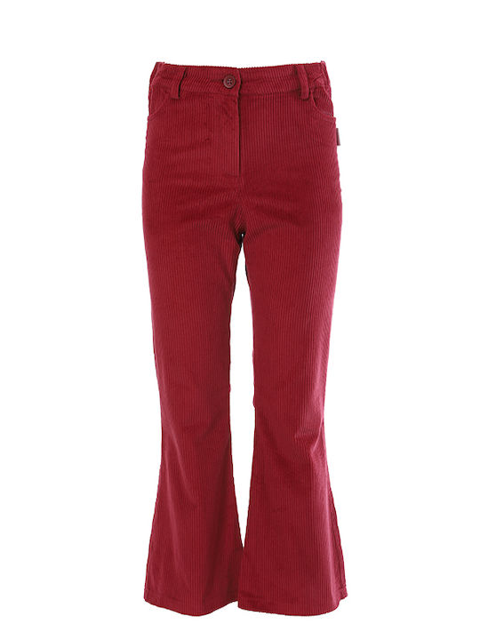 Matoufrance Girls Corduroy Trouser Burgundy