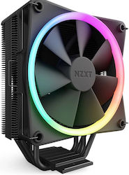 NZXT T120 RGB Ψύκτρα Επεξεργαστή για Socket AM4/AM5/1200/115x/1700 Black