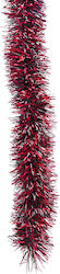 ΧΡΙΣΤΟΥΓΕΝΝΙΑΤΙΚΗ ΓΙΡΛΑΝΤΑ χιονισμένη κόκκινο 9x200cm