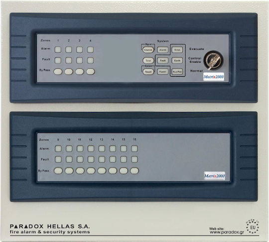 Paradox Matrix RPT12Z Accessory for Fire Alarm System 12 Zones