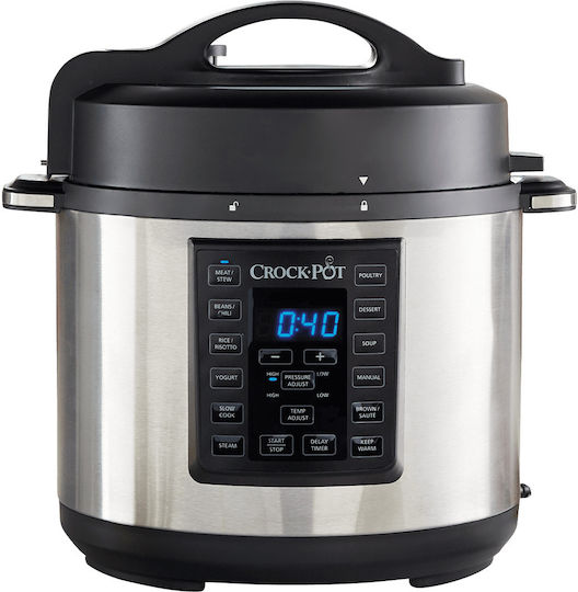 Crock-Pot CSC051X Aragaz Multifuncțional 100W cu Memorie Internă 5.6lt Argintiu