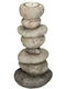 Kersten Kerzenhalter Polyresin Grey 13x13x25.5cm 1Stück