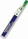 Staedtler 12 Package Pieces x 12 Mechanical Pencil Lead Refills Mars Micro Color Green Nose Size 0.5mm Lead Type HB Green