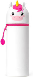 Legami Milano Unicorn Pencil Case Barrel with 1 Compartment Pink