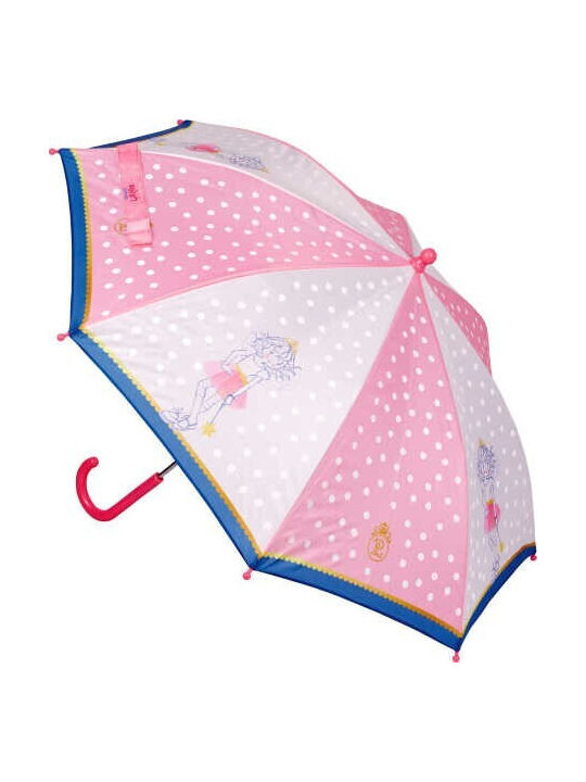 Die Spiegelburg Kids Curved Handle Umbrella Magic Lillifee Pink