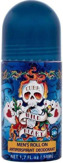 Cuba Wild Heart Antipersipant Αποσμητικό σε Roll-On 50ml