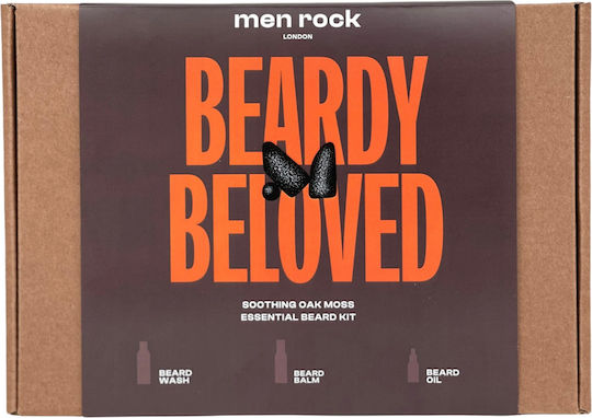 Men Rock Beardy Love με Wash Balm 100ml, Balm Oak Moss 100ml & Oil 30ml