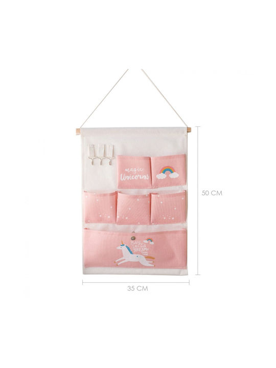 Loco Baby Nursery Wall Organizers Μονόκερος Pink 1pcs