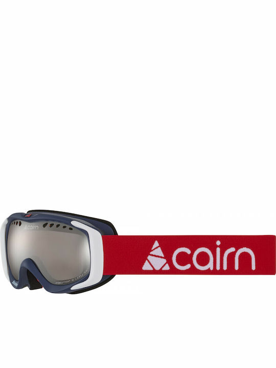 Cairn Booster SPX3000 Μάσκα Σκι & Snowboard Παιδική Κόκκινη με Φακό Καθρέπτη σε Γκρι Χρώμα