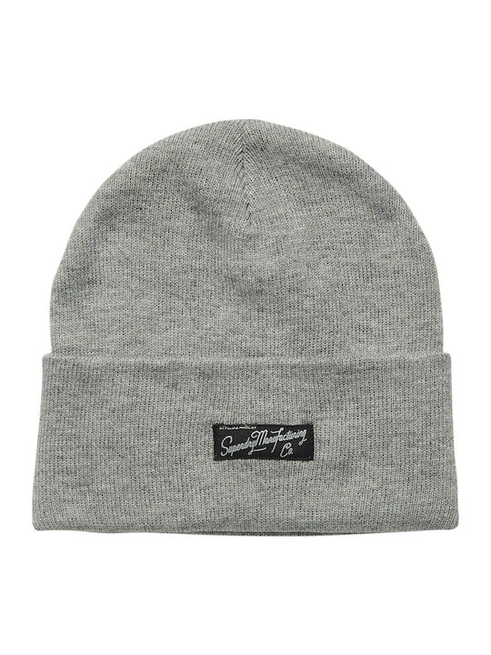 Vintage Classic Beanie Unisex Beanie Knitted in Gray color