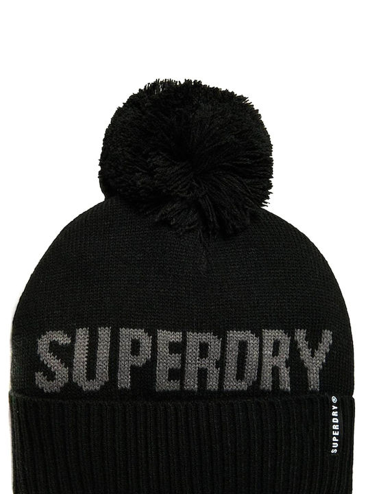 Superdry Knitted Beanie Cap Black WS210041A-02A