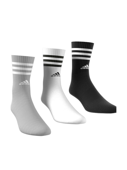 adidas Performance 3-Stripes Cushioned Athletic Socks Multicolour 3 Pairs