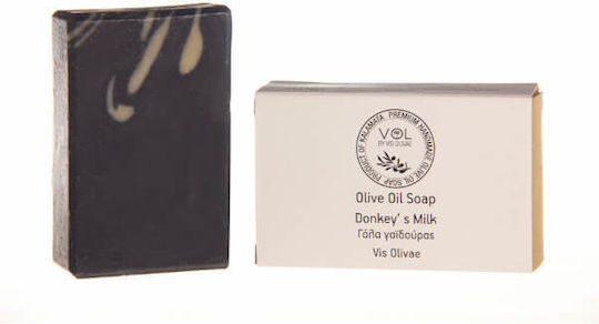 Vis Olivae Donkey's Milk & Active Charcoal Μπάρα Σαπουνιού 90gr