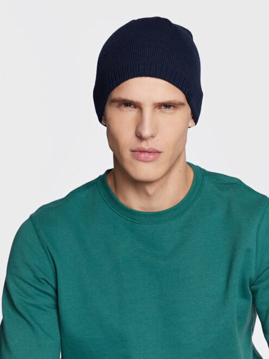 4F Knitted Beanie Cap Navy Blue