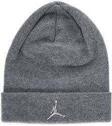 Jordan Beanie Ανδρικός Σκούφος Πλεκτός σε Γκρι χρώμα