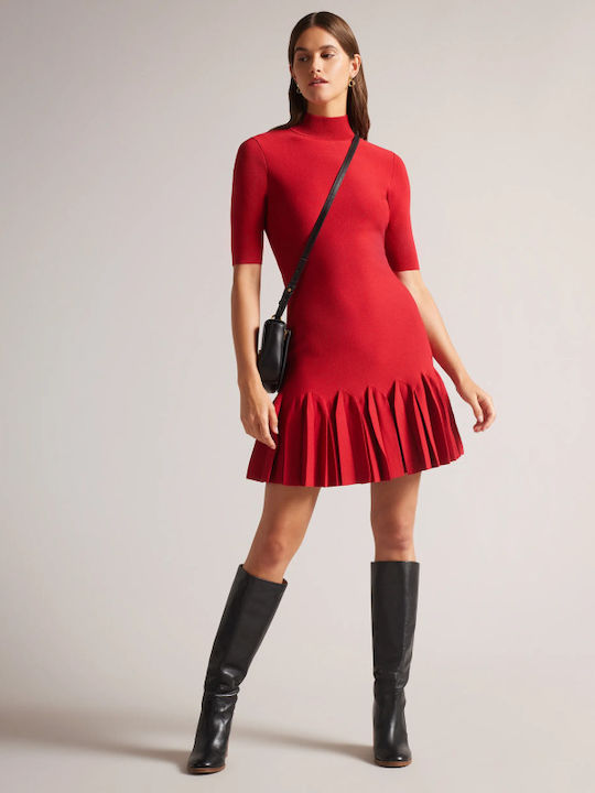 Ted Baker Canddy 264303 Mini All Day Φόρεμα Κοντομάνικο Κόκκινο