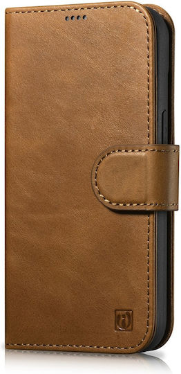 iCarer Oil Wax Anti-RFID Портмоне Кожа Brown (iPhone 14 Pro)