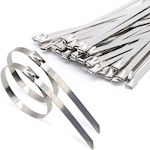 Metalice Dematoare de Cabluri 300x4.6mm Argint 50pcs 40000552