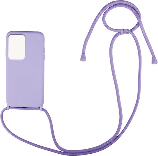 Sonique CarryHang Back Cover Silicone 0.5mm with Strap Lilac (Xiaomi 11T / 11T Pro)
