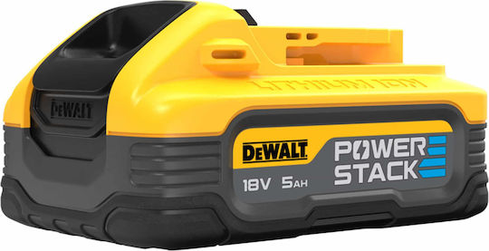 Dewalt Μπαταρία Εργαλείου Πλάτης Λιθίου 18V με Χωρητικότητα 5Ah Powerstack
