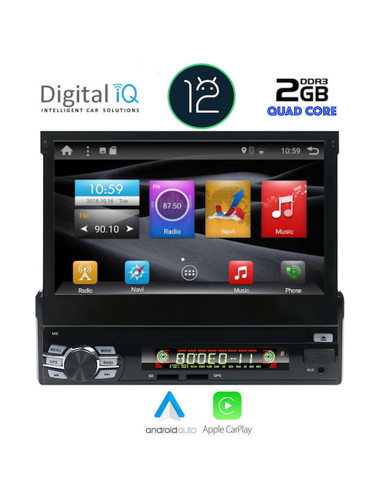 Digital IQ Автомобилно Радио 1 DIN Bluetooth USB