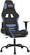 vidaXL 345487 Fabric Gaming Chair with Footrest...