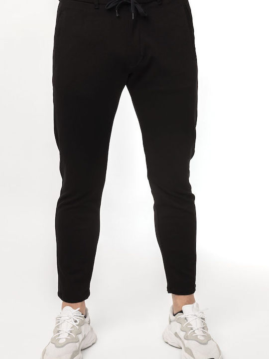 Noribu Trousers Elastic in Loose Fit Black