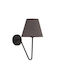 HomeMarkt Modern Lamp Wall with Socket E27 Black 33x26x15cm