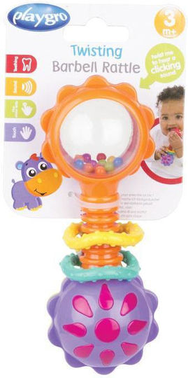 Playgro Zornăitoare Twisting Barbell pentru 3++ Luni