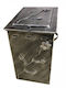 Ξ-7 Metallisch Box Holzlagerung 54x39x31cm Bronze