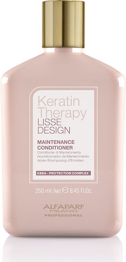 Alfaparf Milano Professional Lisse Design Keratin Therapy Maintenance Conditioner Reconstruction/Nourishment for Dry Hair 250ml