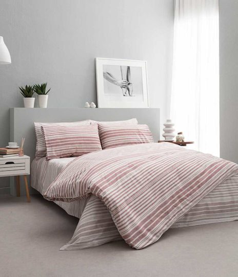 Vesta Home Σετ Παπλωματοθήκη Βαμβακερή Υπέρδιπλη με 2 Μαξιλαροθήκες 230x240cm Virginia 2