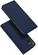 Dux Ducis Skin Pro Buchen Sie Synthetisches Leder Marineblau (Xiaomi Poco M5)