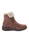 Stiefeletten Damen mit Pelz Braun