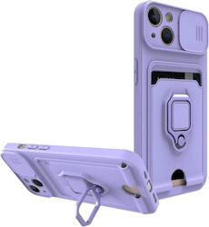 Bodycell Multifunction Back Cover Πλαστικό με Λουράκι Μωβ (iPhone 14)