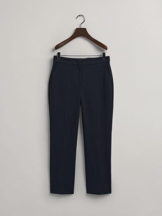 Jefrey Women's Fabric Trousers Slim Fit Evening Blue