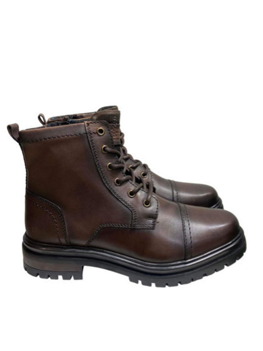 RENATO GARINI MEN'S LEATHER BROWN N23-N23, BROWN, Männer