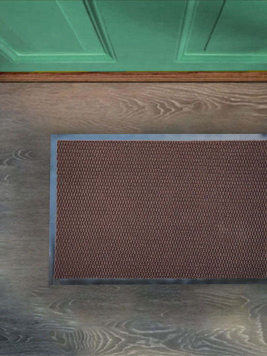 San Lorentzo Entrance Mat Carpet with Anti-slip Backing Tiffany Brown 45x75cm
