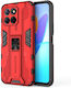 Shockproof Armor Back Cover Πλαστικό Μαγνητικό Κόκκινο (Honor X8)