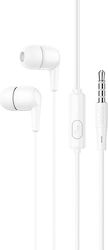 Hoco M97 In-ear Handsfree με Βύσμα 3.5mm Λευκό