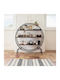 Bookcase A-s Danik Black - Natural 91.5x24.5x100.5 cm