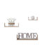 Natural Wall Shelves (3 Pieces) 22x10x7cm