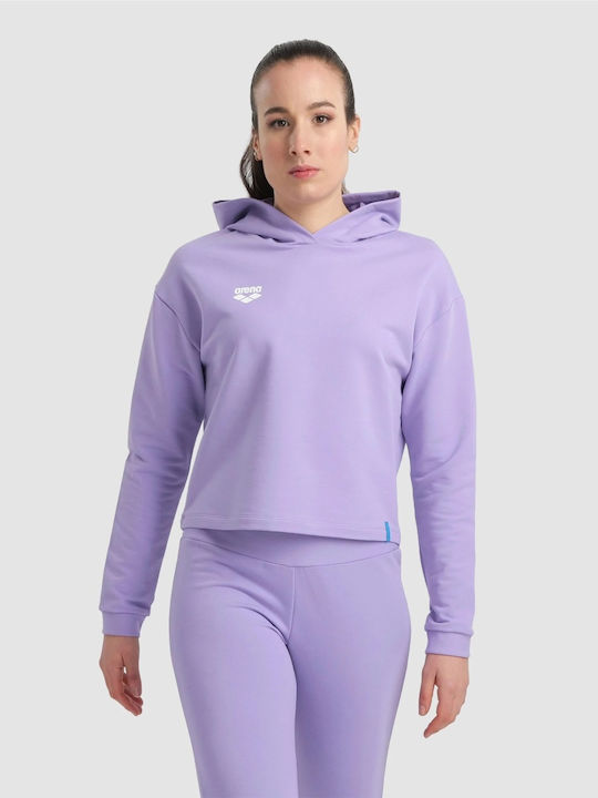 Arena Φούτερ Lilac με Κουκούλα